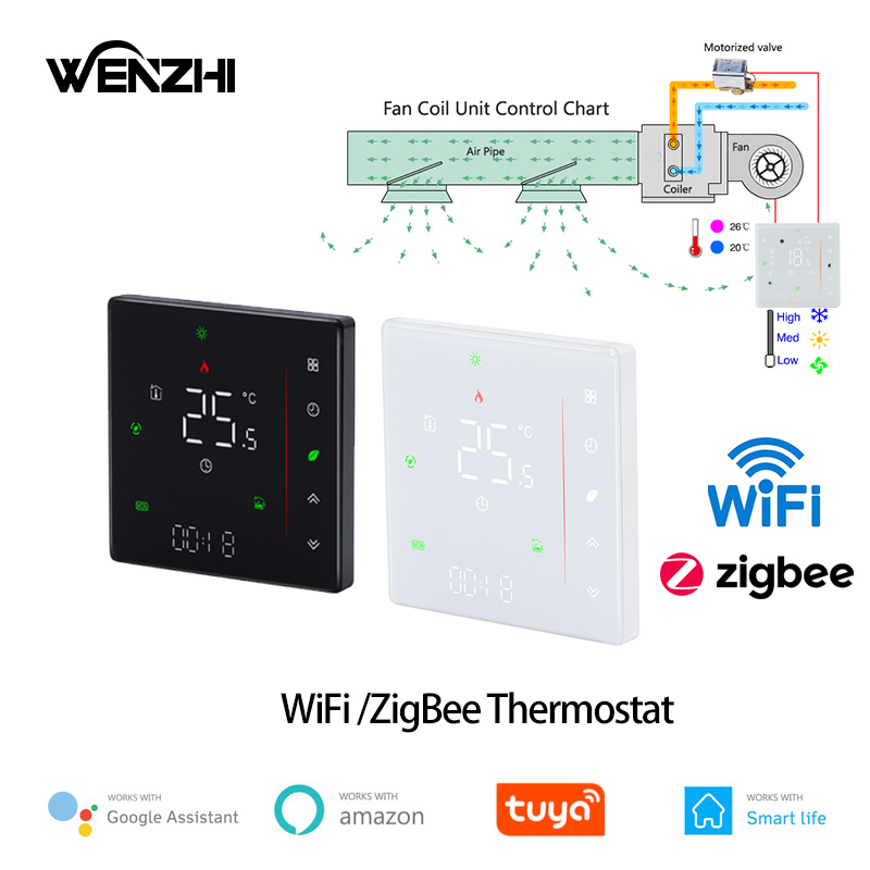 Wifi Thermostat - Zigbee/Wifi Air Conditioning Thermostat Fan Coil