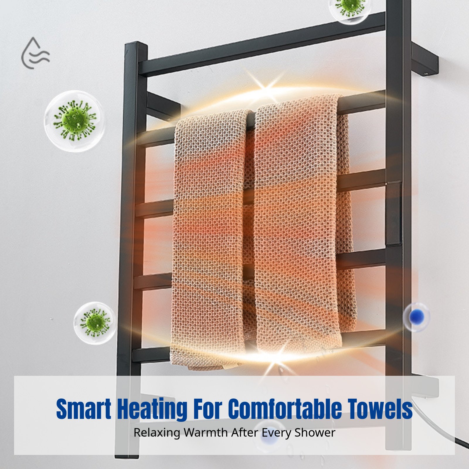 Smart Home Display - Smart Electric Towel Rack, Heated Towel