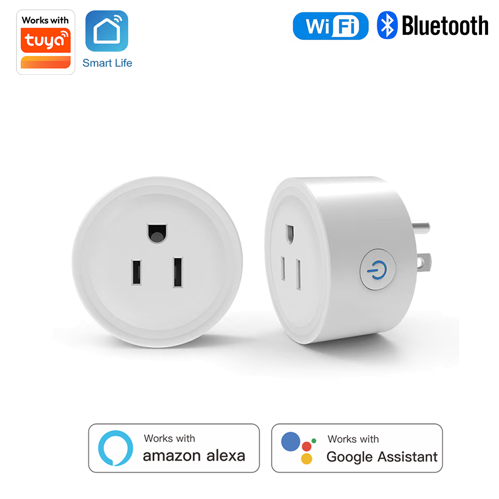 Smart Home Devices - Tuya US-Spec 10A Smart round Plug