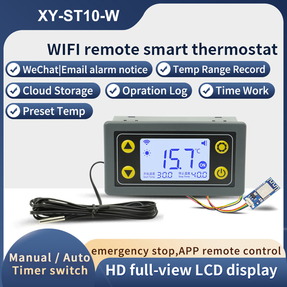 Wifi Thermostat - ST10-W/SA10-W/SA30-W/ST30-W DC6-30V/AC110-220V 10A/30A WIFI Thermostat Temperature