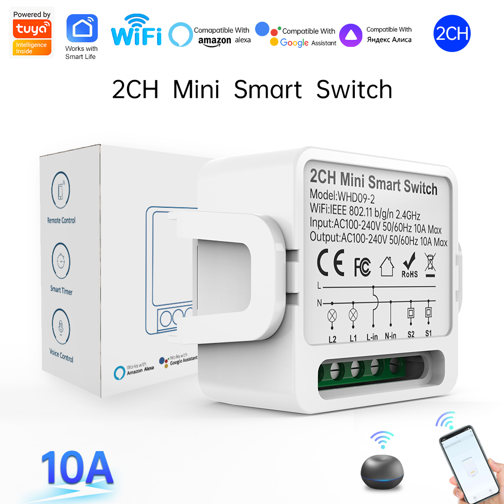 Smart Home Life - 2 Way Tuya Smart Switch 2Gang