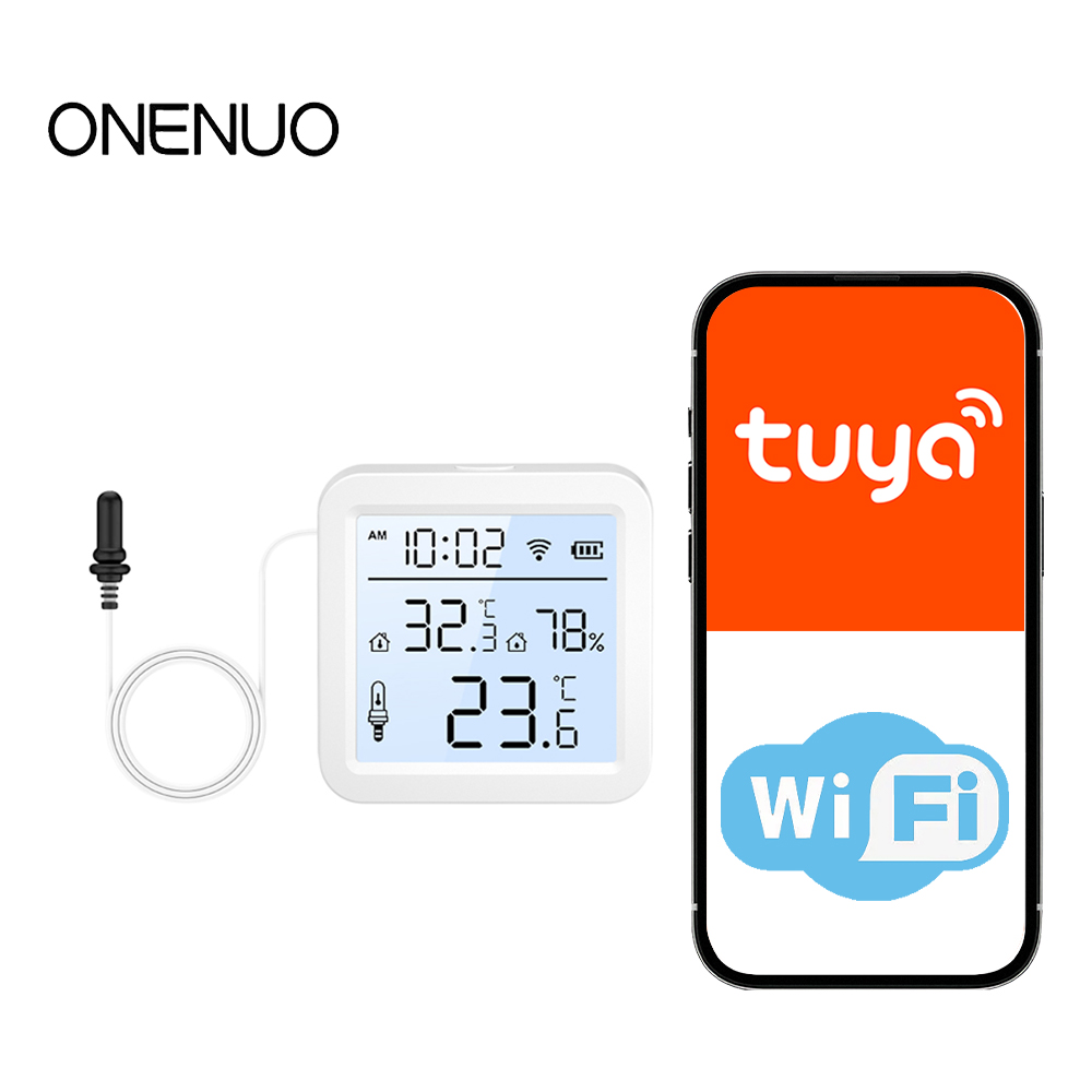Wifi Thermostat - WiFi Humidity Temperature Sensor with External