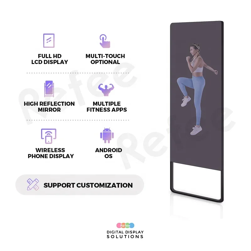 Large Interractive Fitness Wor - Smart Home Gym Mirror review and price