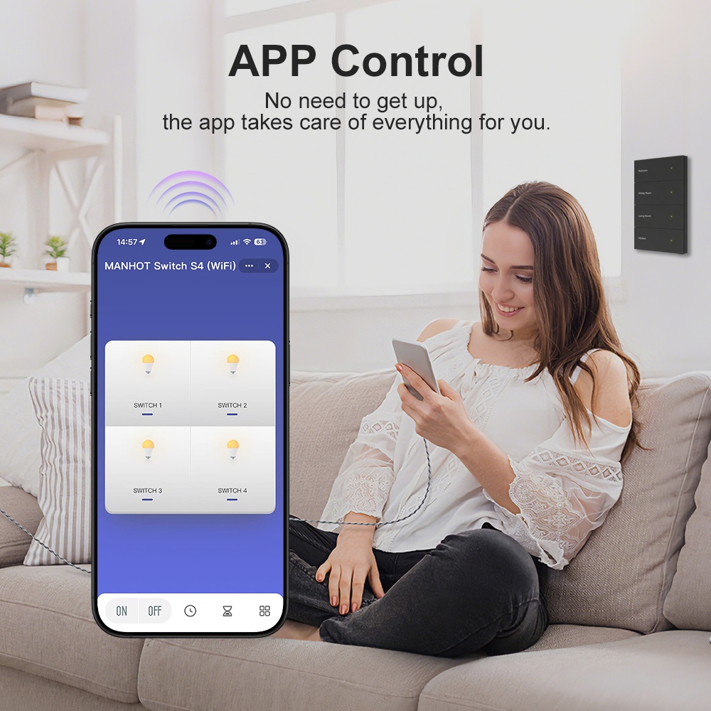 Manhot DIY Name Switch Zigbee  - Smart Home Display review and price