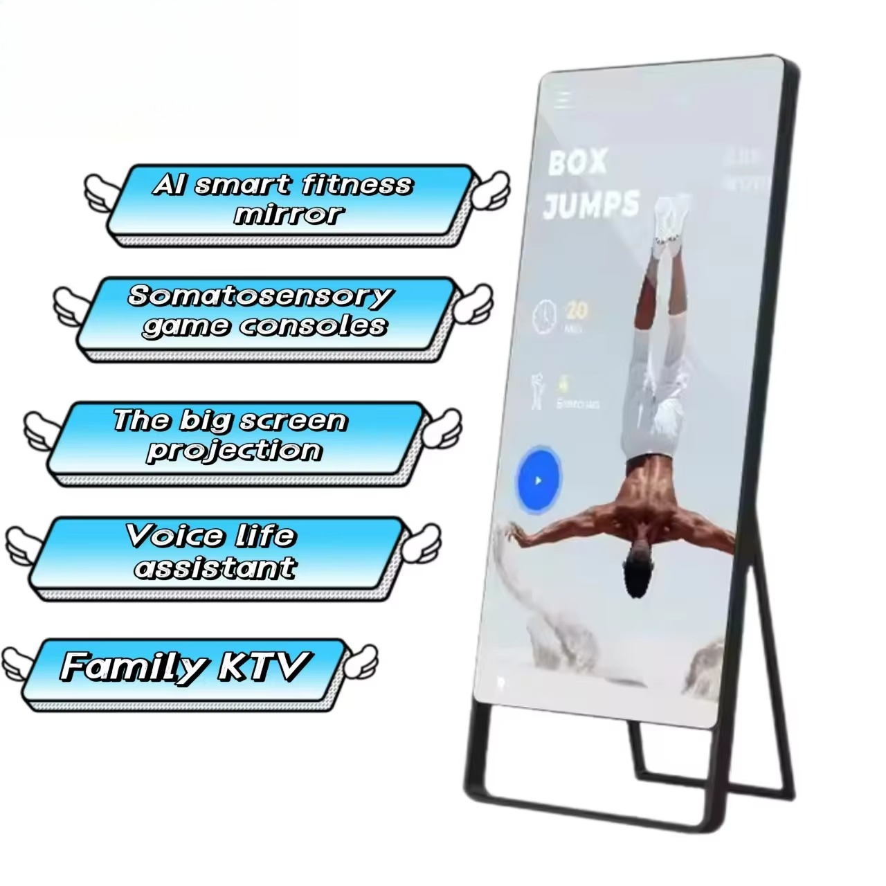 Personal Trainer Mirror Floor  - Smart Home Gym Mirror review and price