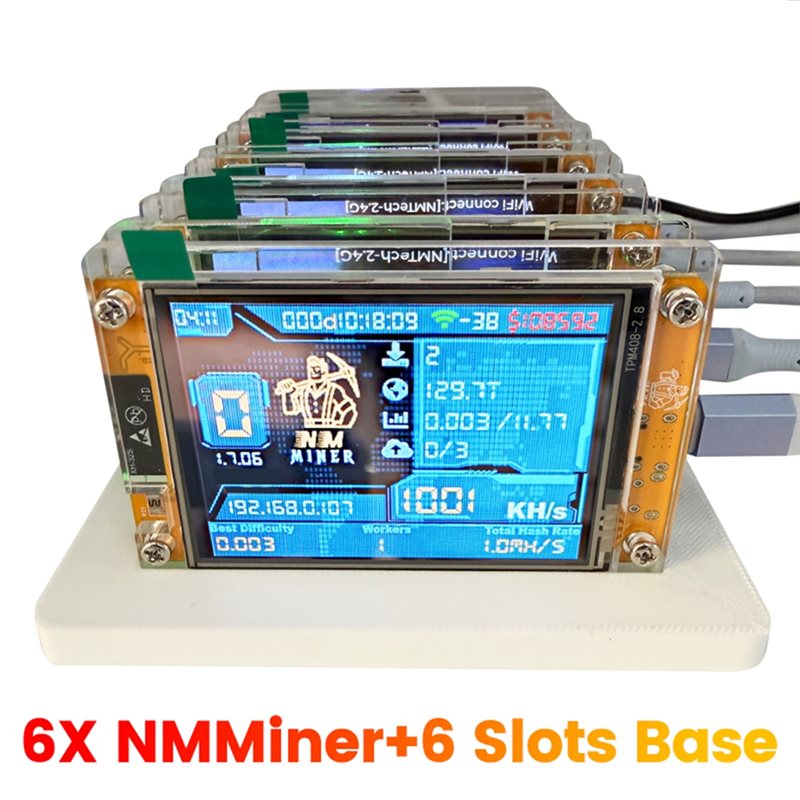 Hot-Nmminer Nerdminer+ 6 Slots - Smart Home Display review and price