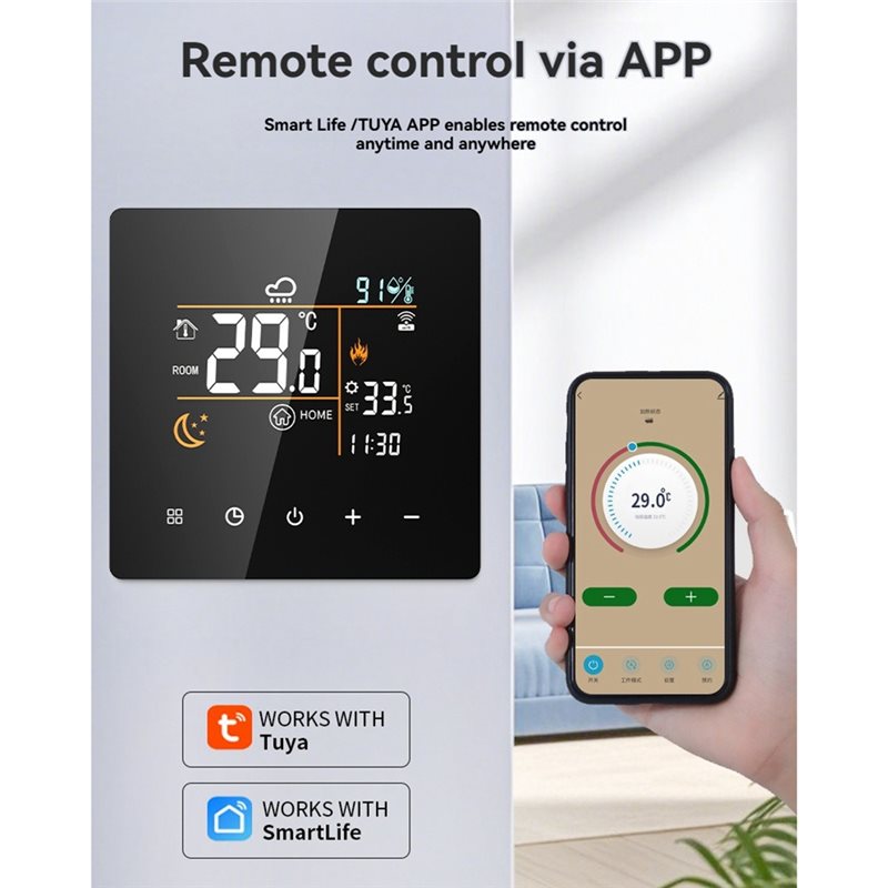 Tuya Smart Thermostat 25A Wifi - Wifi Thermostat review and price